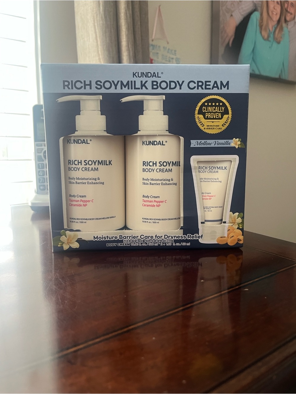 Brand New Kundal Rich Soymilk Body Cream 3 piece Set
